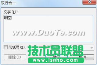 用WPS文字“双行合一”造字