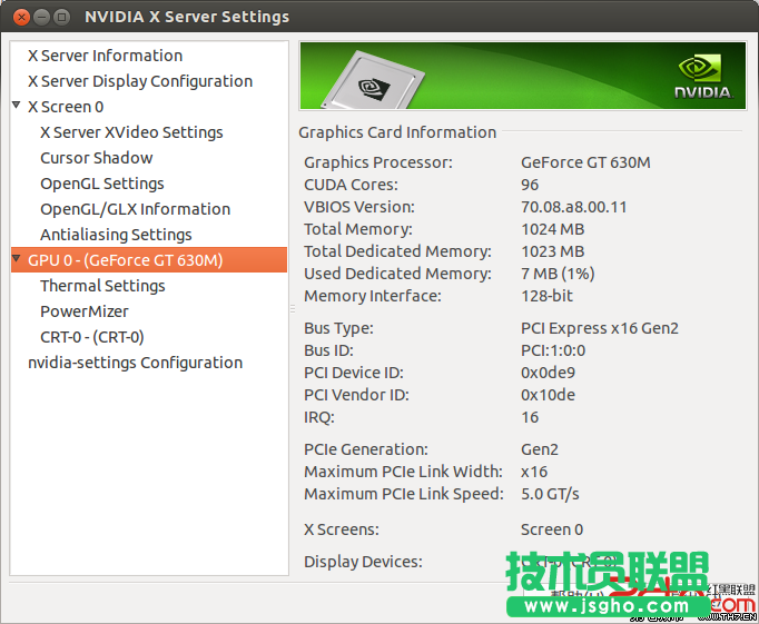 Ubuntu 13.04双显卡安装NVIDIA GT630M驱动 三联