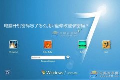 win7开机密码忘了怎么用U盘修改密码？