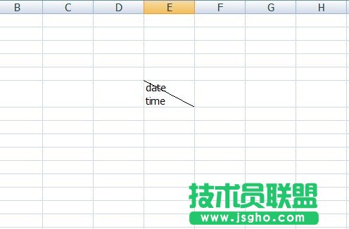 怎样在excel2007中画斜线