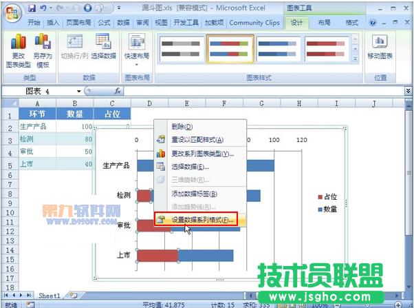 Excel教程 如何制作漏斗图
