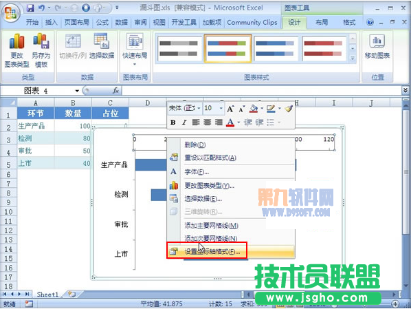 Excel教程 如何制作漏斗图