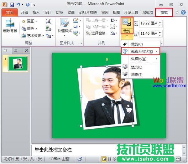 自定义PowerPoint2010插入图片的样式形状效果 三联