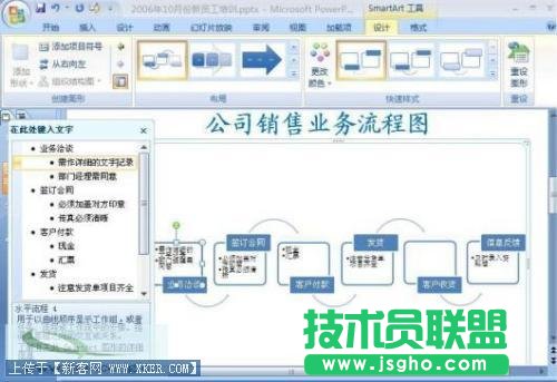 PowerPoint2007用SmartArt制作精美业务流程图