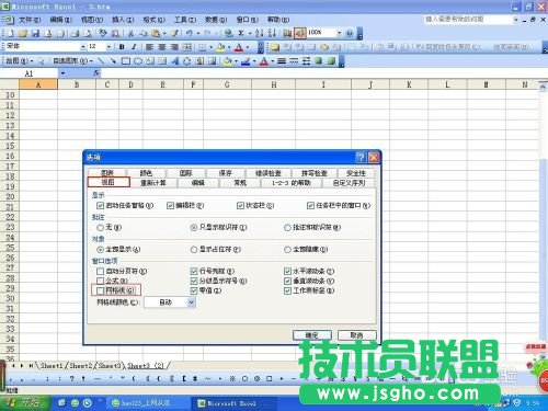 Excel中的网格线怎么取消?