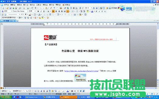 色彩随心变 快乐体验WPS换肤功能