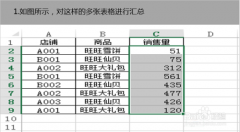 Excel表格怎么做多汇总？