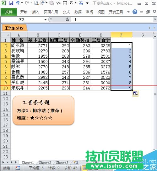 excel如何制作工资条？
