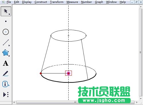 几何画板怎样画半圆？