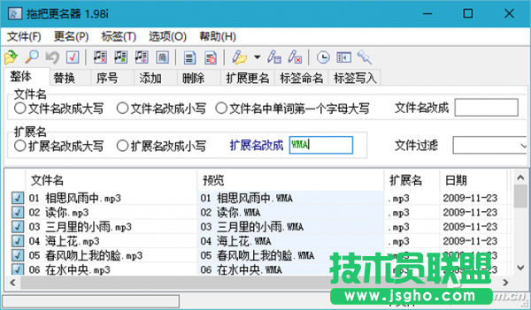 Bulk Rename Utility不显示扩展名也更名 三联