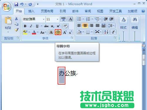 带圈字符