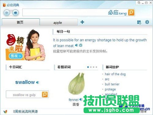 美女教你说英语!必应词典打造纯正口语 
