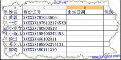 巧用WPS表格提取身份证个人信息