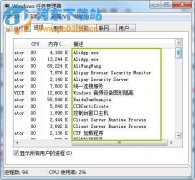 Win7系统下判断系统进程的方法