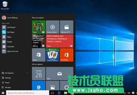 新版win10菜单什么样 三联