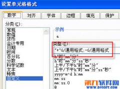 Excel表格怎样在正数前面加+号？