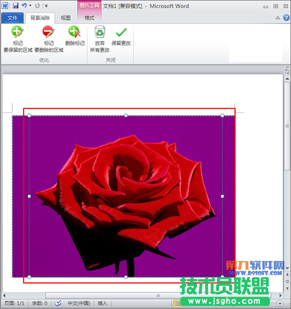 如何在Word中将图片的背景抠走