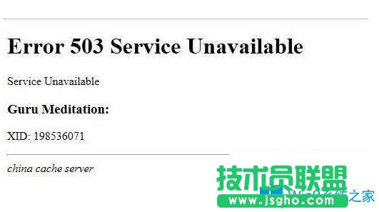 Win7系统无法打开网页提示error 503怎么办?