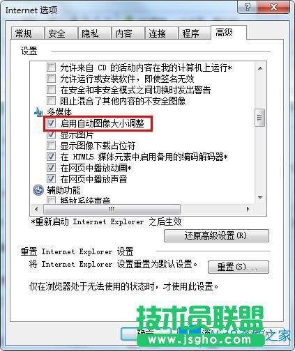 Win7系统下IE浏览器如何设置自动调整图像大小？