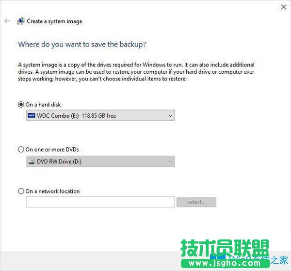 Win10系统如何创建备份系统映像？